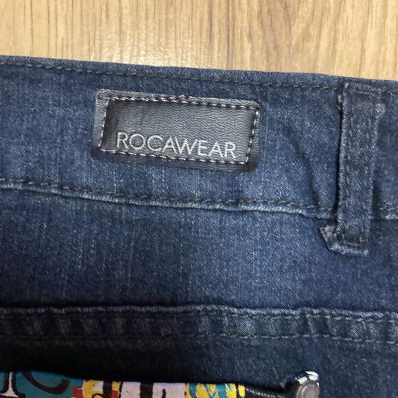 Rocawear Womens Plus 18 Jeans Graphiti Seat Hip Hop‎ Skinny Ankle - Picture 7 of 7